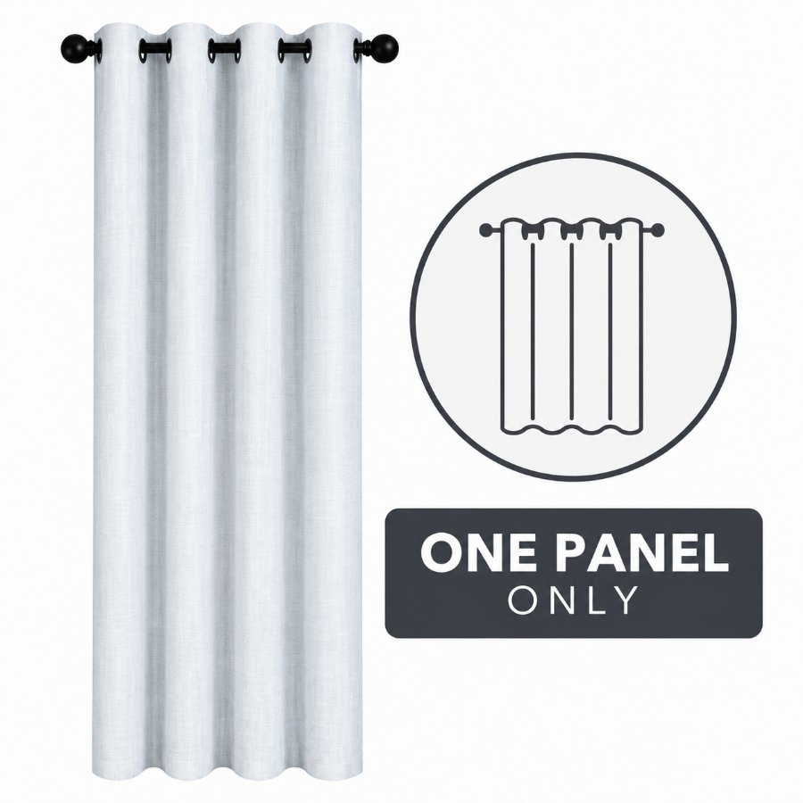 Aneta Pale Cream Crinkle Curtain