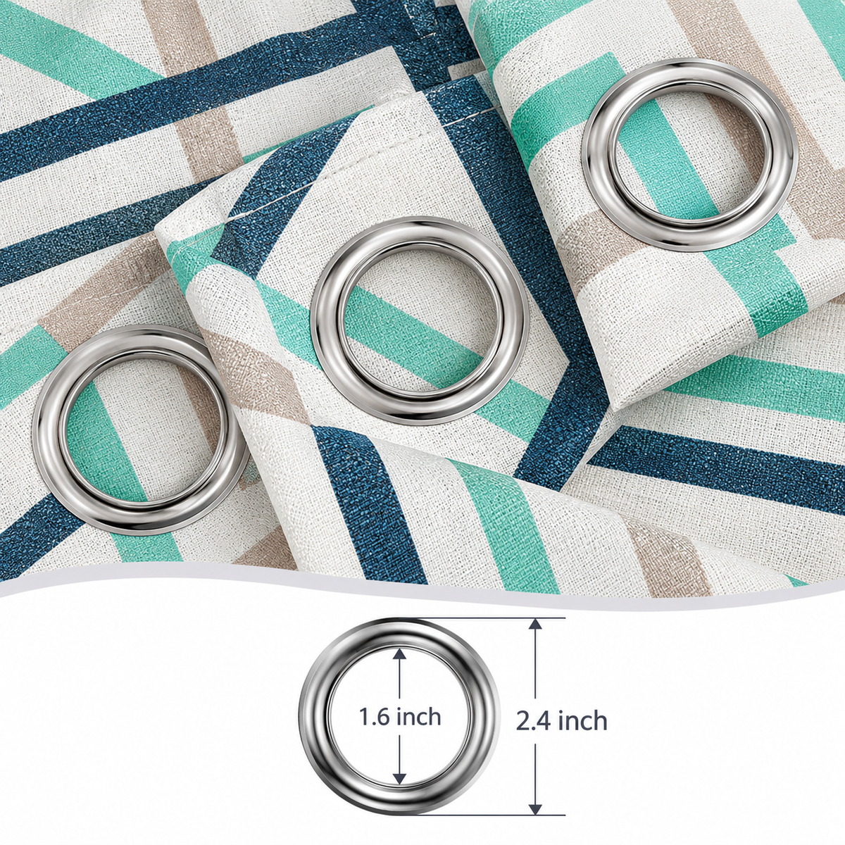 Brant Plain Set of 5 Curtains