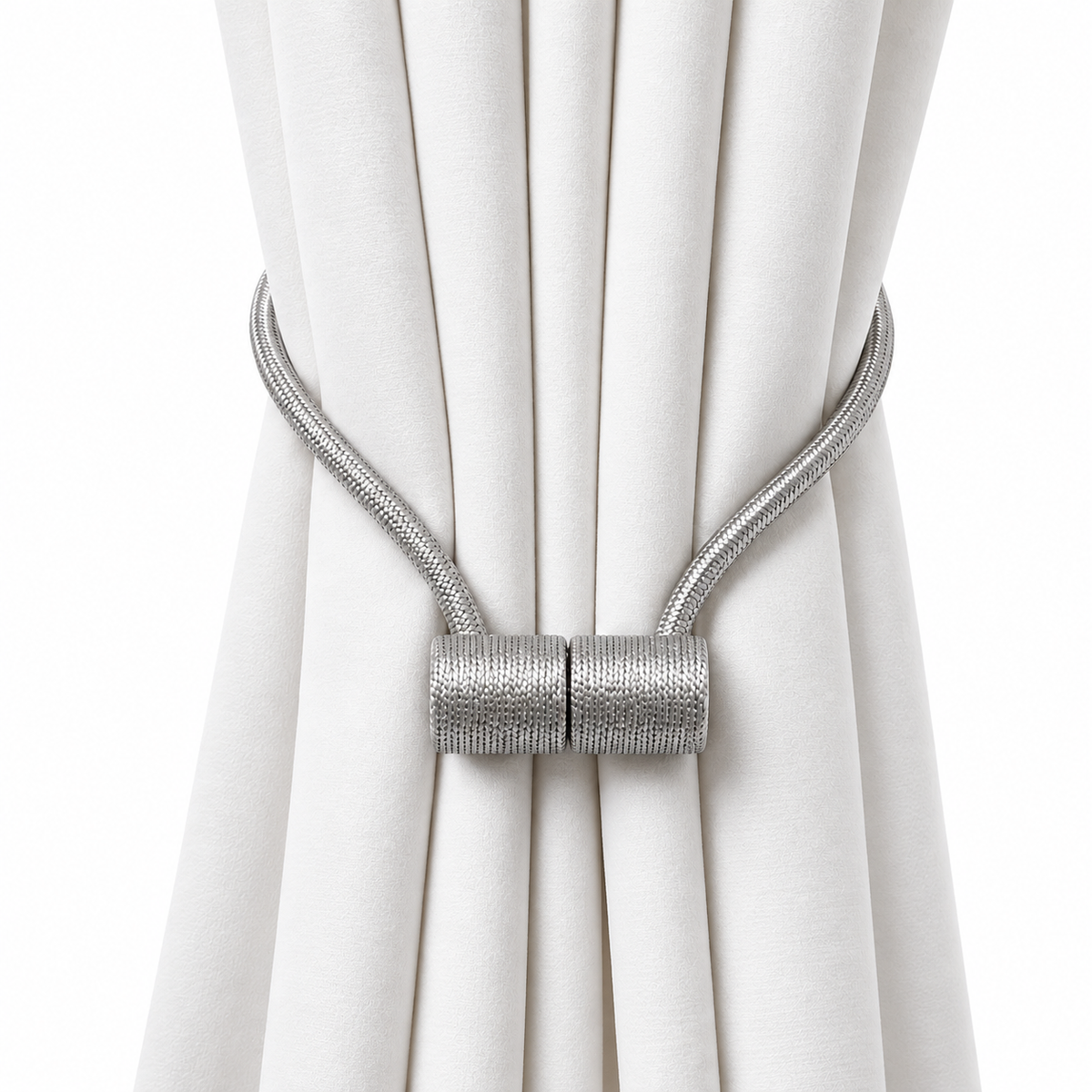 Sele Ice Gray Magnetic Tieback Pair