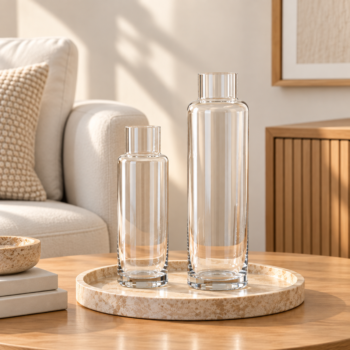 Radiance Clear Glass Vase