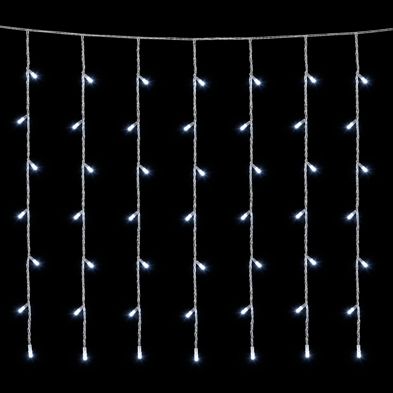 Christmas Curtain Lights 200LED Coolwhite with Flash