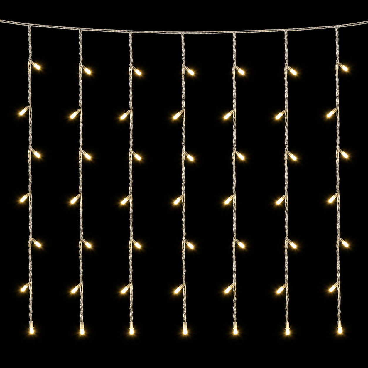 Christmas Curtain Lights 200LED Warmwhite with Flash