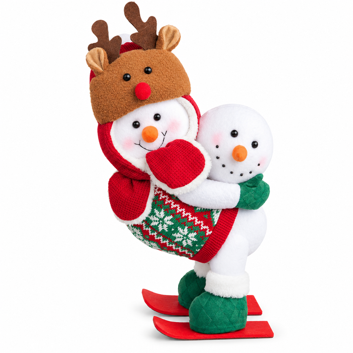 Skiing Snowman 37cm