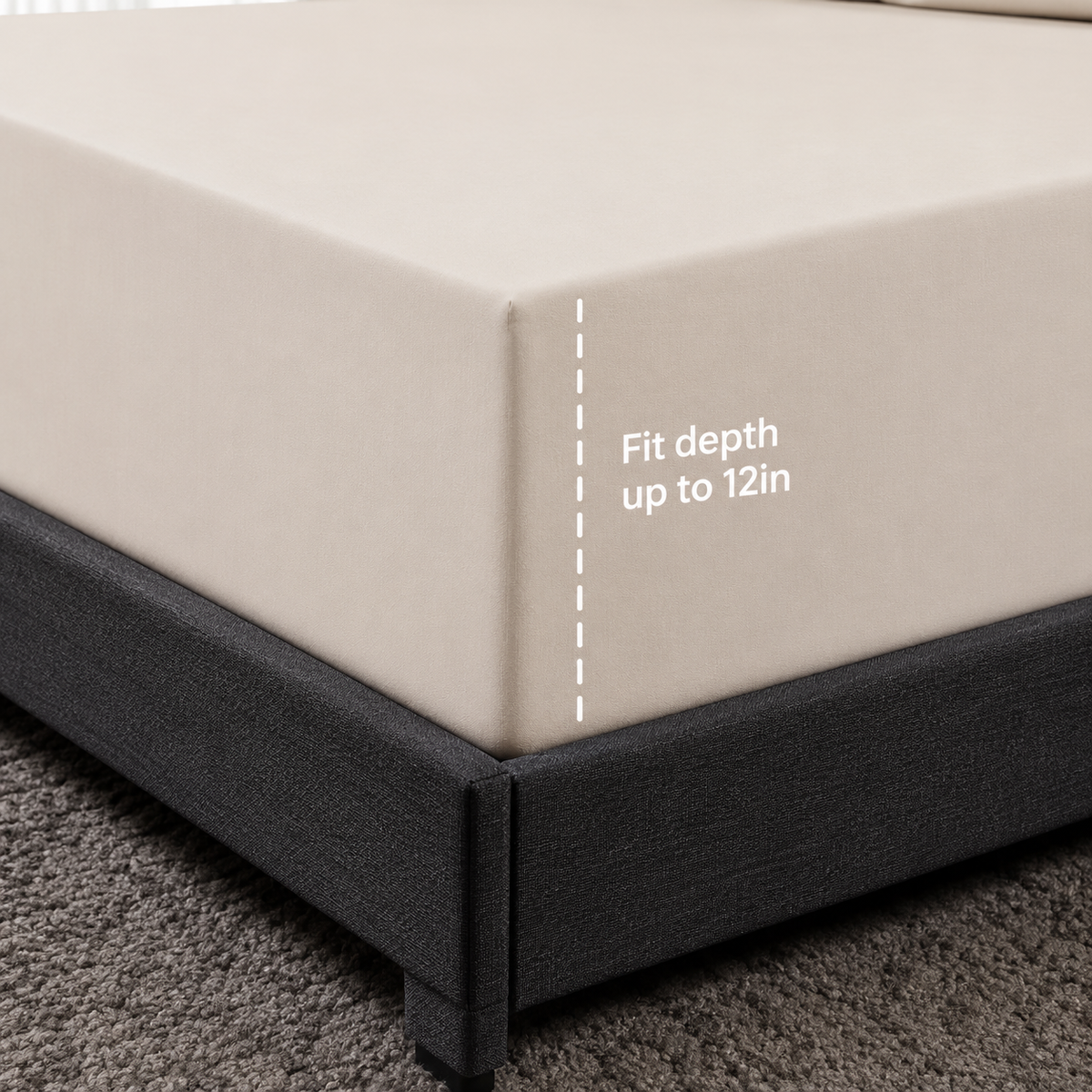 Super Soft Oat 4pc Flat Sheet Set