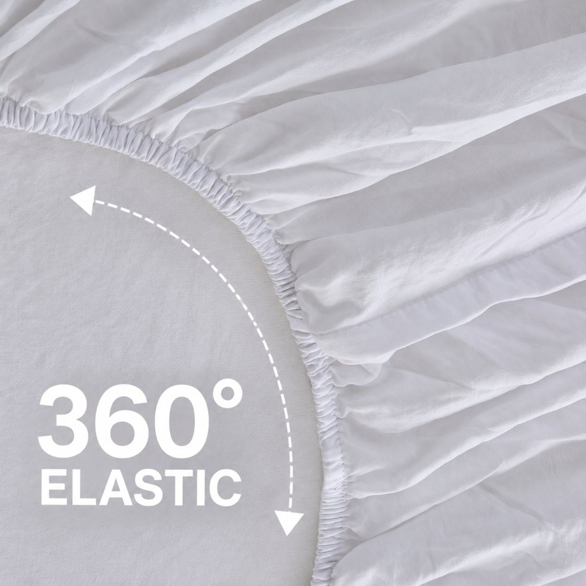 Super Soft White 4pc Flat Sheet Set
