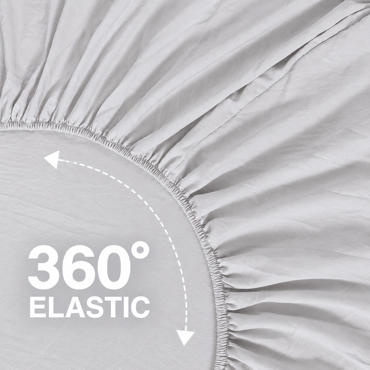 Super Soft Cloud Gray Fitted Sheet