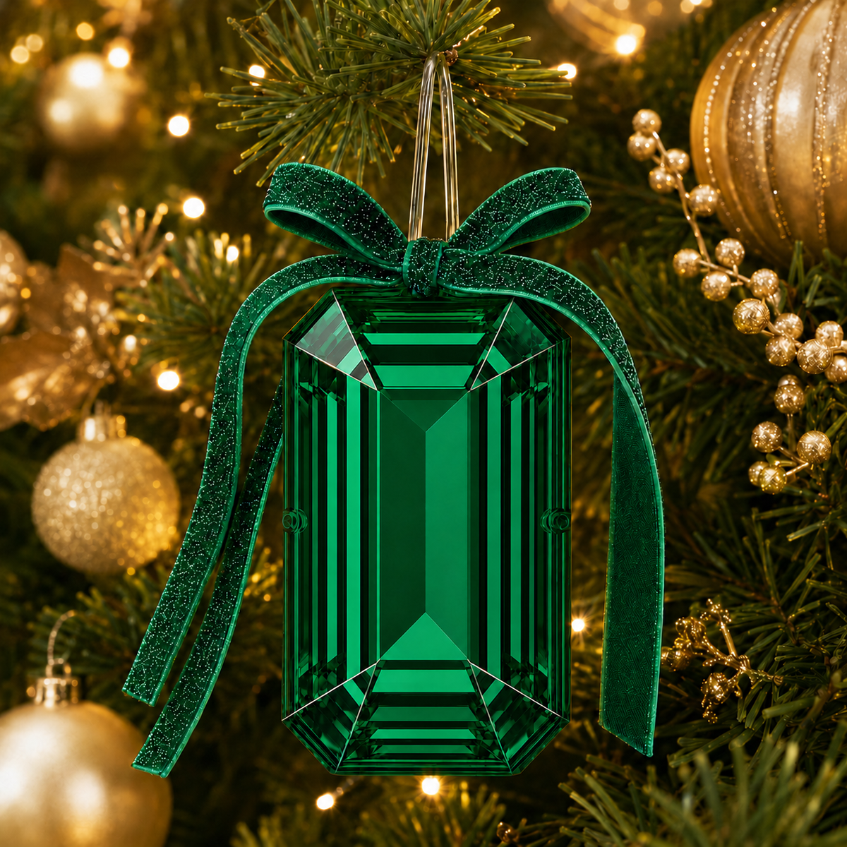 Royalty Emerald Christmas Ornament