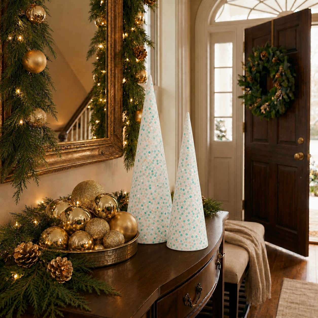 Yuletide Tree Table Top White