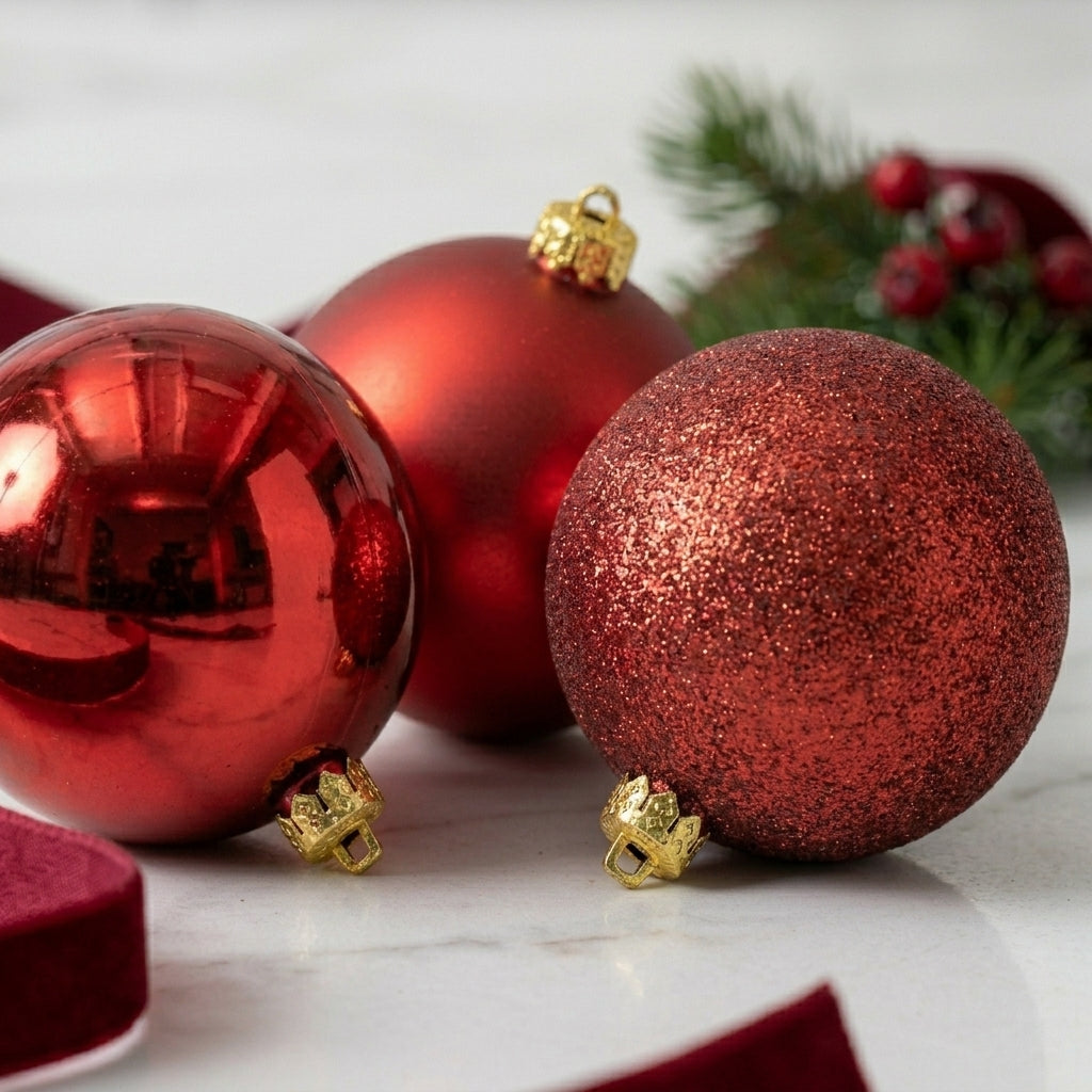 Yule Red 15cm 3pc