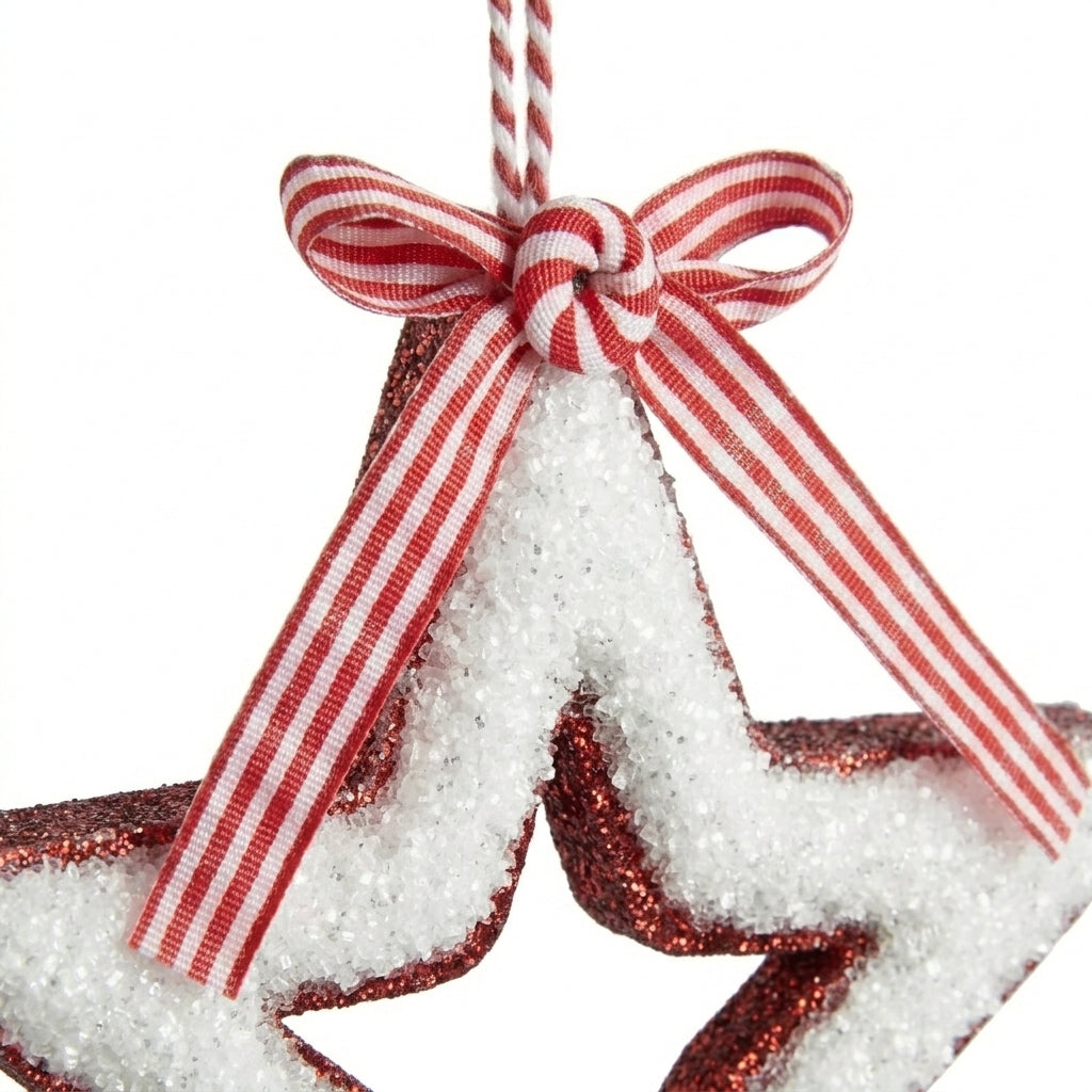 Glitter Star Hanging Ornament 25cm