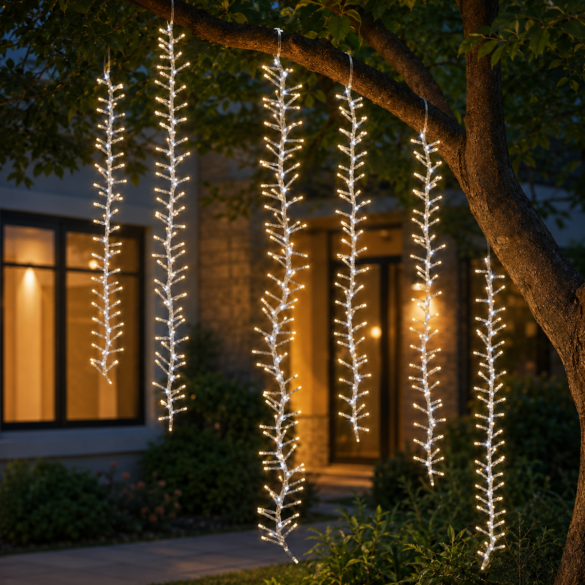 Firecracker 720 LED Warmwhite Steady with Waterfall
