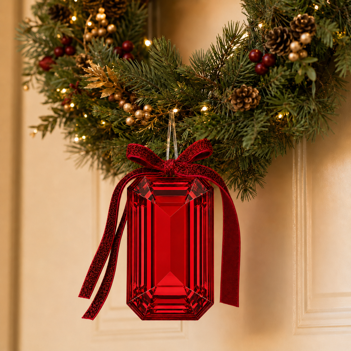 Royalty Ruby Christmas Ornament