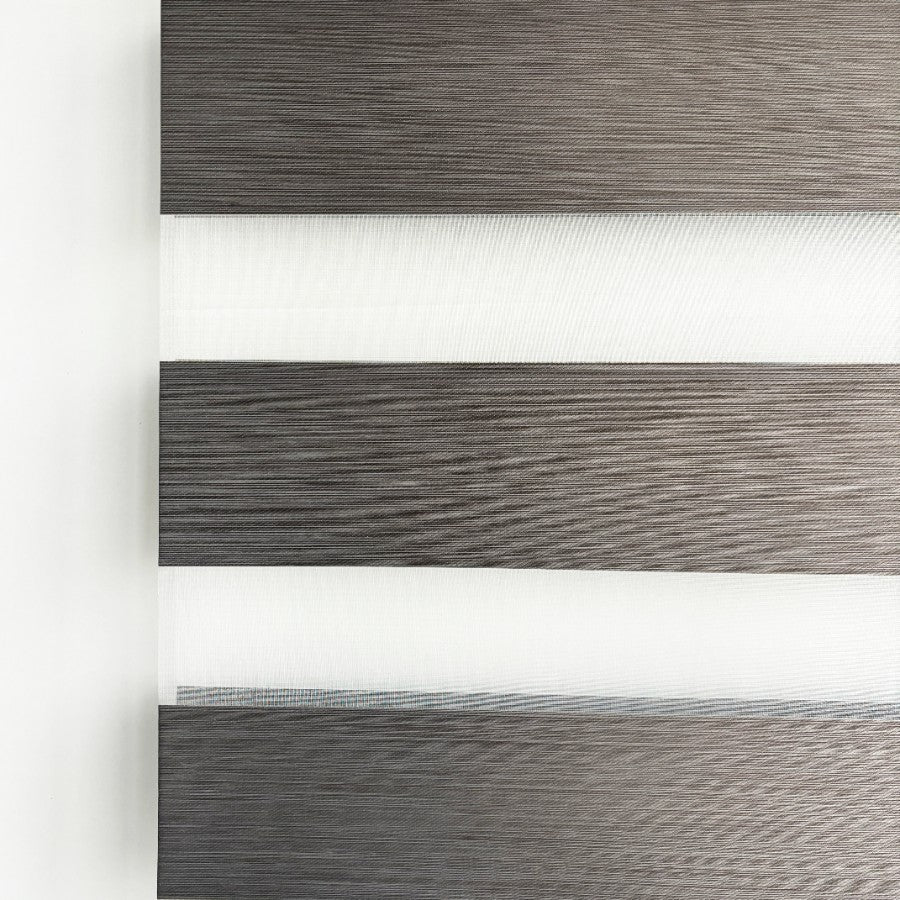 Bone Gray Blackout Zebra Blinds
