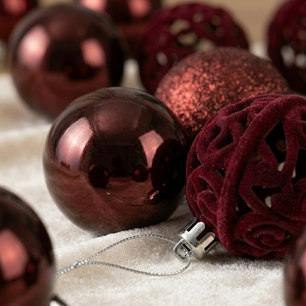Velvet Luxe Baubles 8 cm