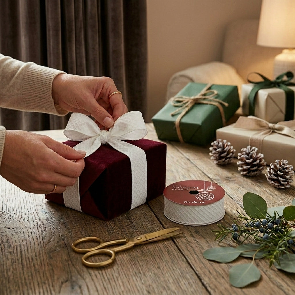 Winter Ribbon White