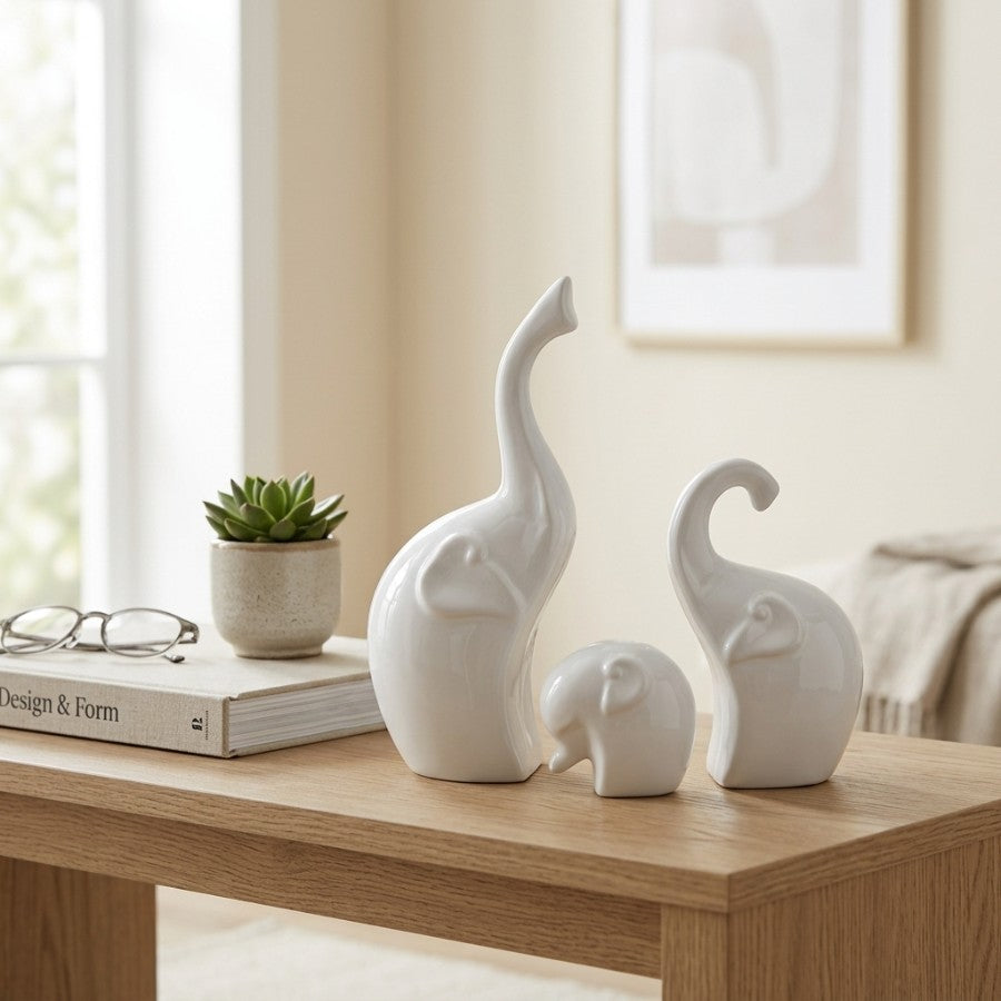 Lucky Trunk Elephant Set of 3