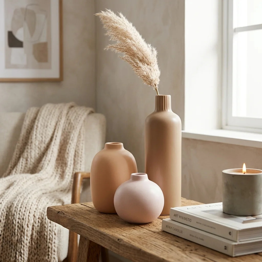 Decorative Vibbed Vase