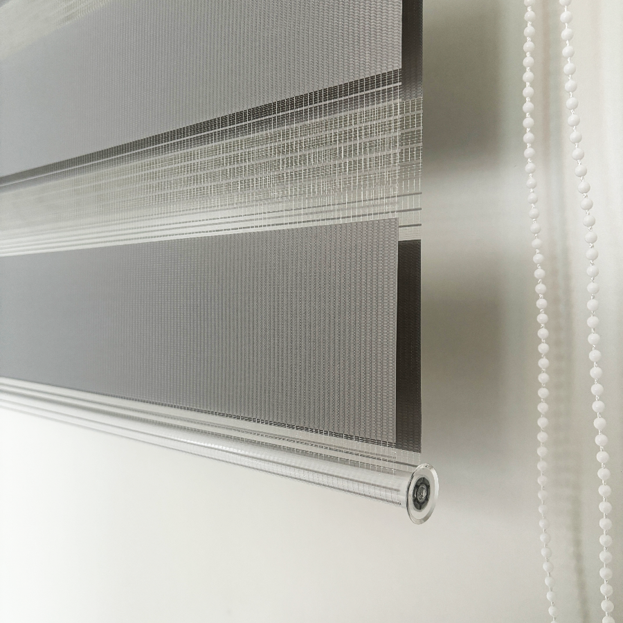 Ice Gray Basic Zebra Blinds