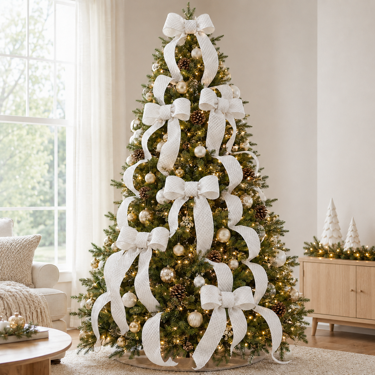 Winter Ribbon White