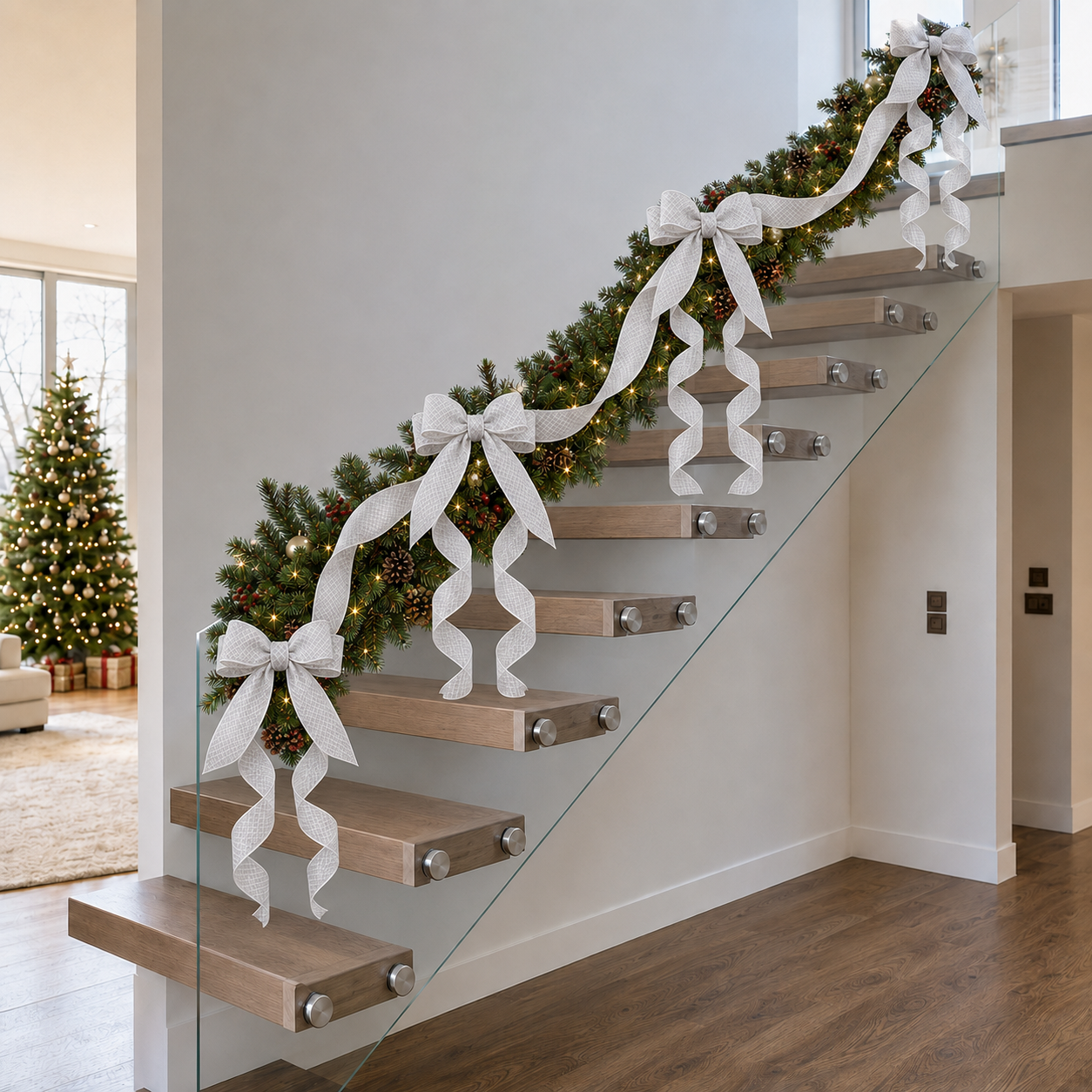 Winter Ribbon White