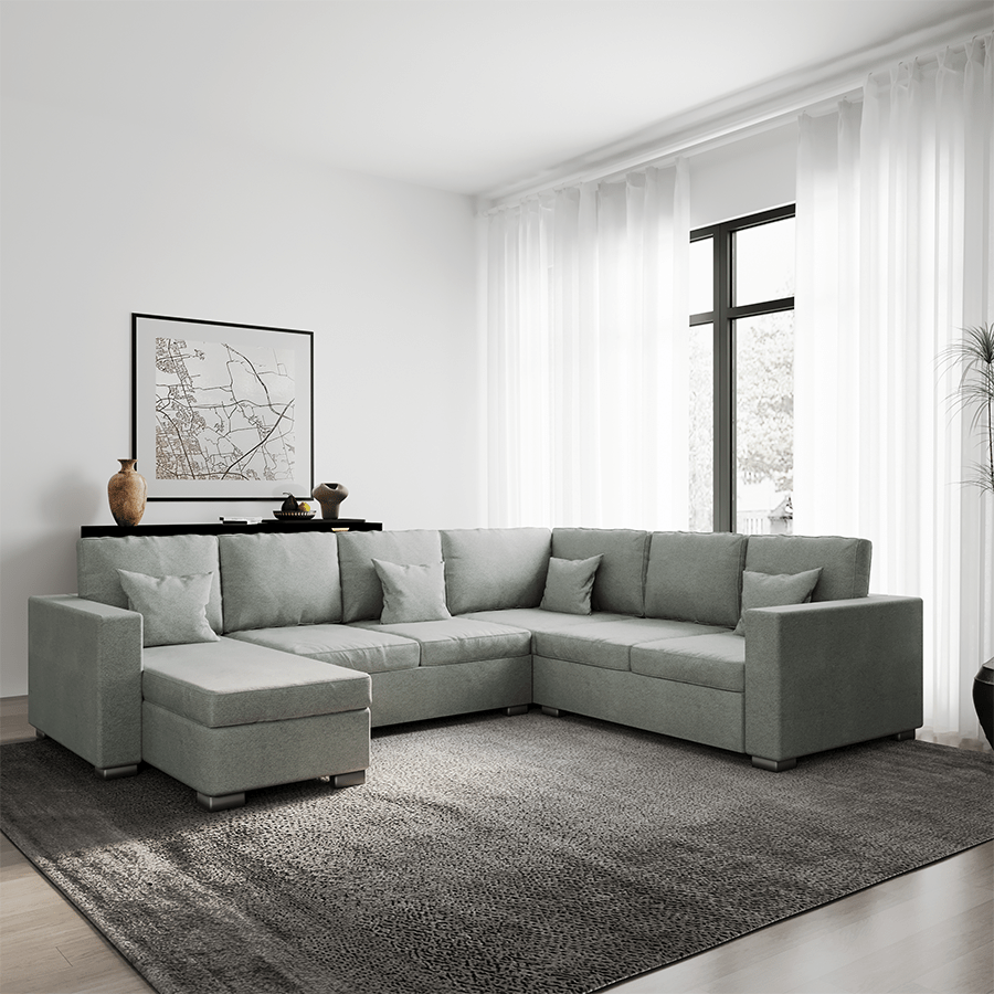 MORE LINDSAY OPTIONS Lindsay Corner Sectional 5 Seat with Chaise (2R) Sofa Lindsay Corner Sectional 5 Seat with Chaise (2R) Sofa Mandaue Foam