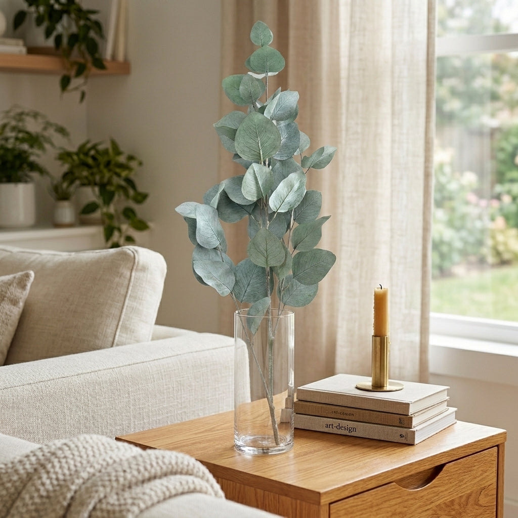 Silver Dollar Eucalyptus Single Leaf