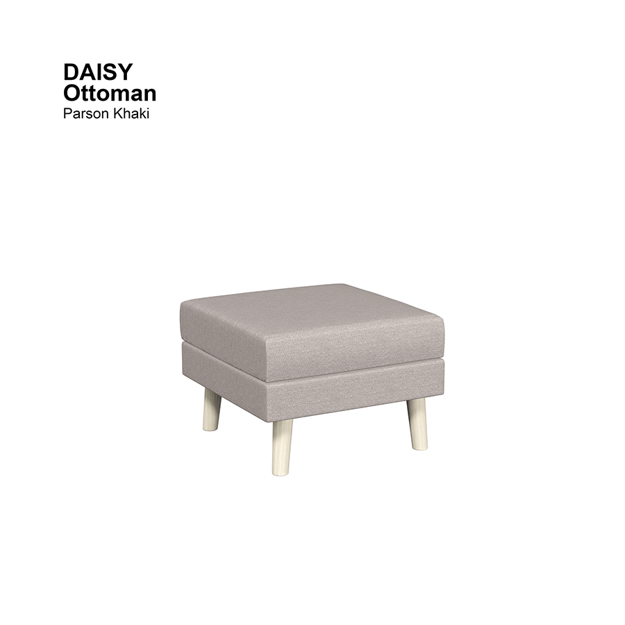 MORE DAISY OPTIONS Daisy Ottoman Daisy Ottoman Fabric Parson Khaki Mandaue Foam