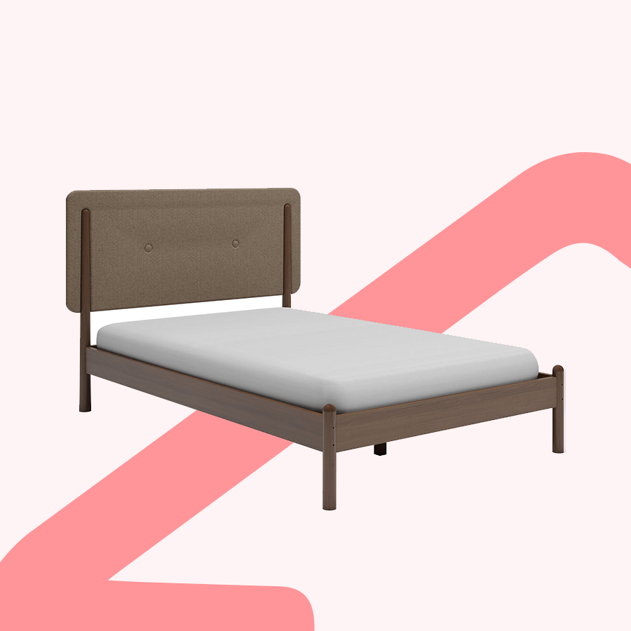 MORE FRIDA OPTIONS Frida 48x75" Bed - Walnut Brown Frida 48x75" Bed - Walnut Brown Mandaue Foam