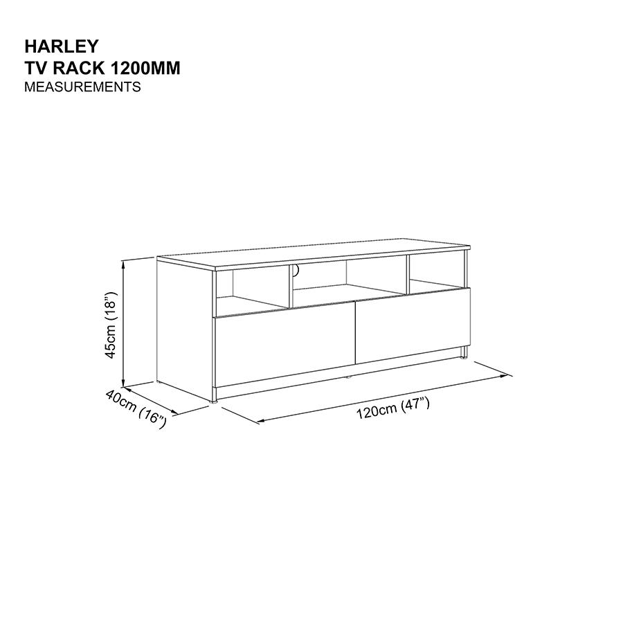 Harley TV Rack
