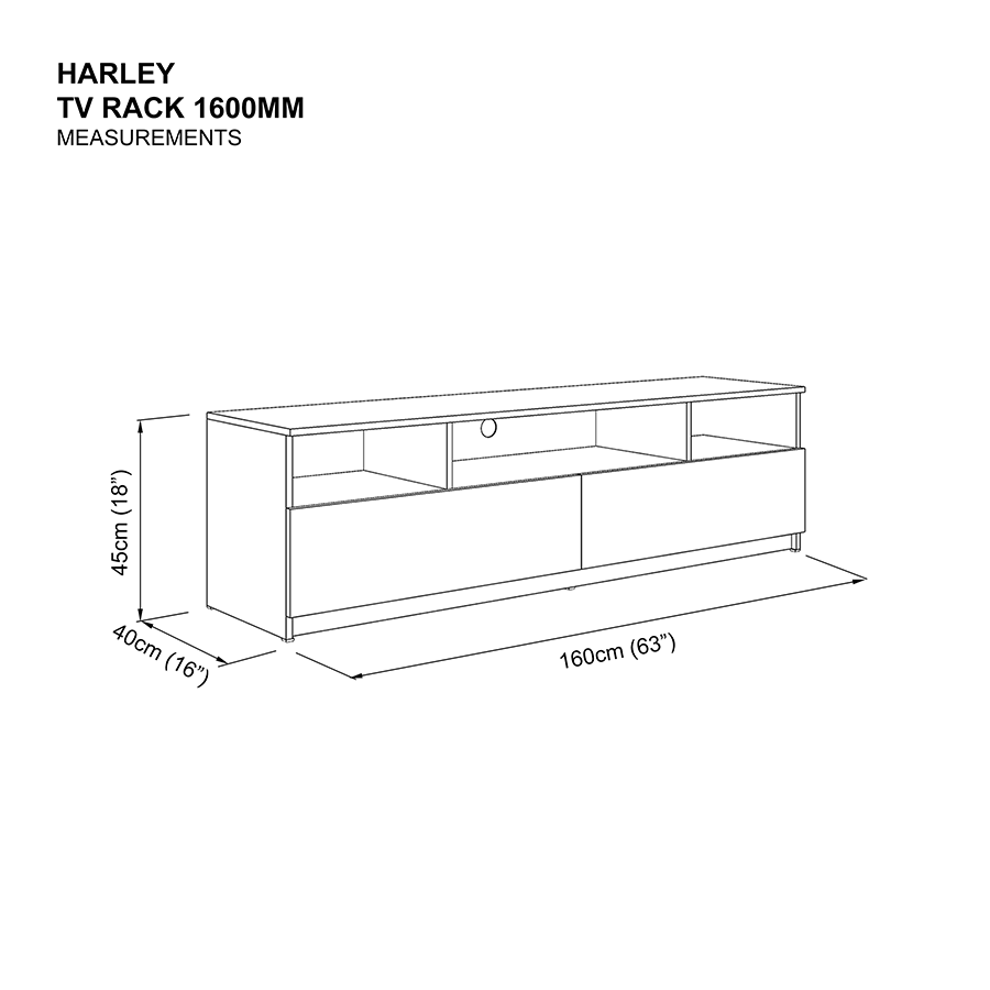 Harley TV Rack