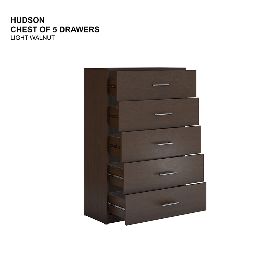 Hudson 5 Chest of Drawer