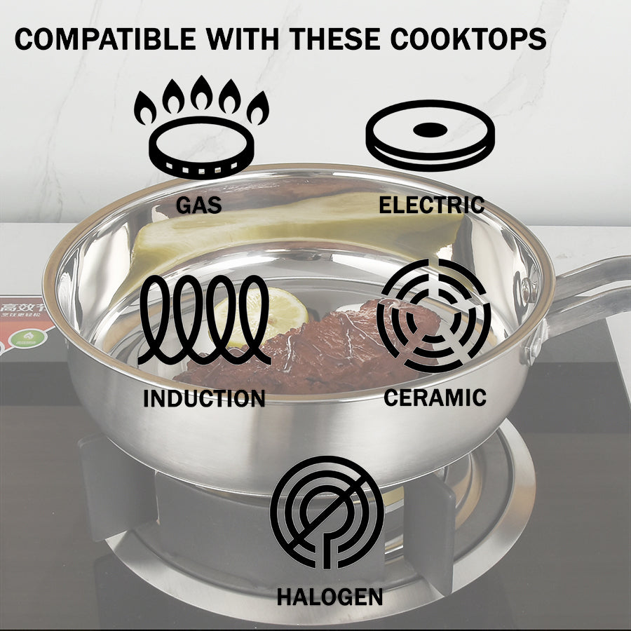 Kai Stainless Steel Frying Pan