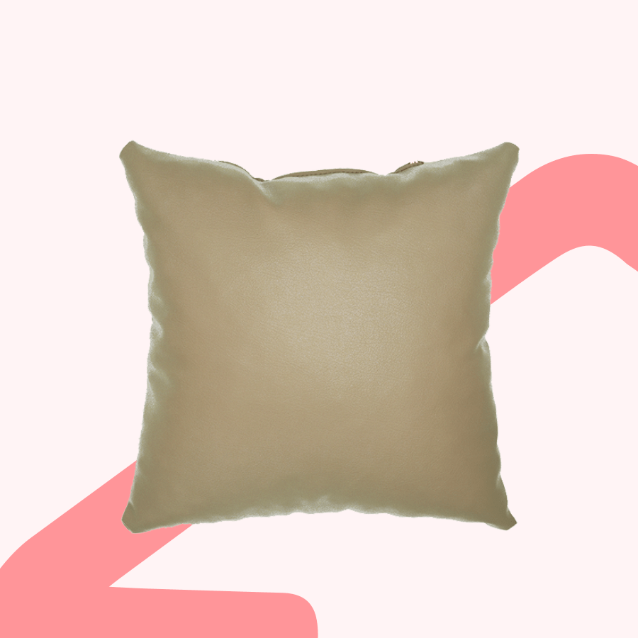 Leatherette Throw Pillow Leatherette Throw Pillow Mandaue Foam