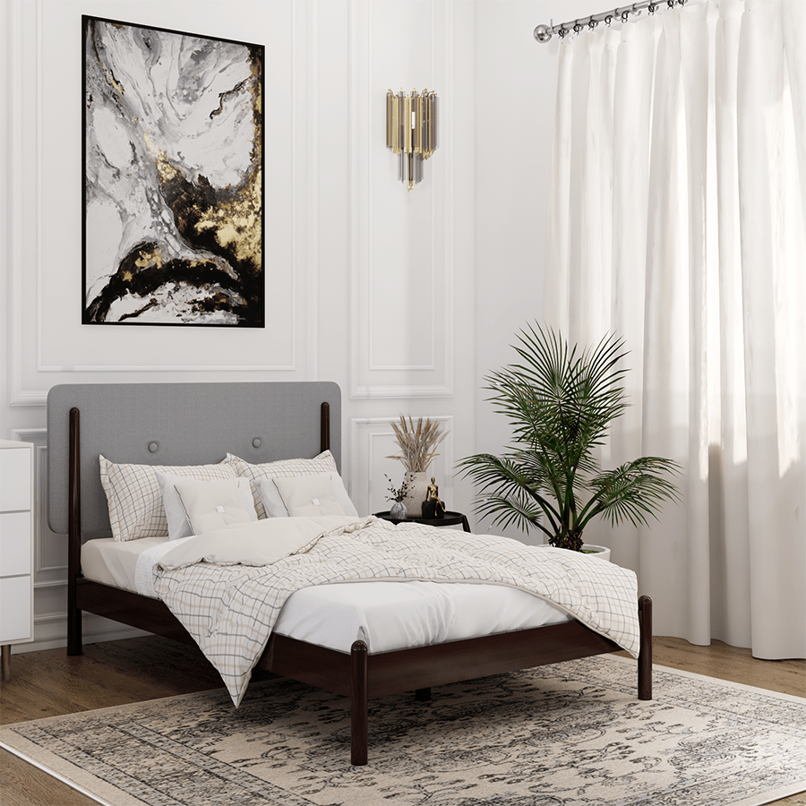 MORE FRIDA OPTIONS Frida 48x75" Bed - Walnut Brown Frida 48x75" Bed - Walnut Brown Mandaue Foam