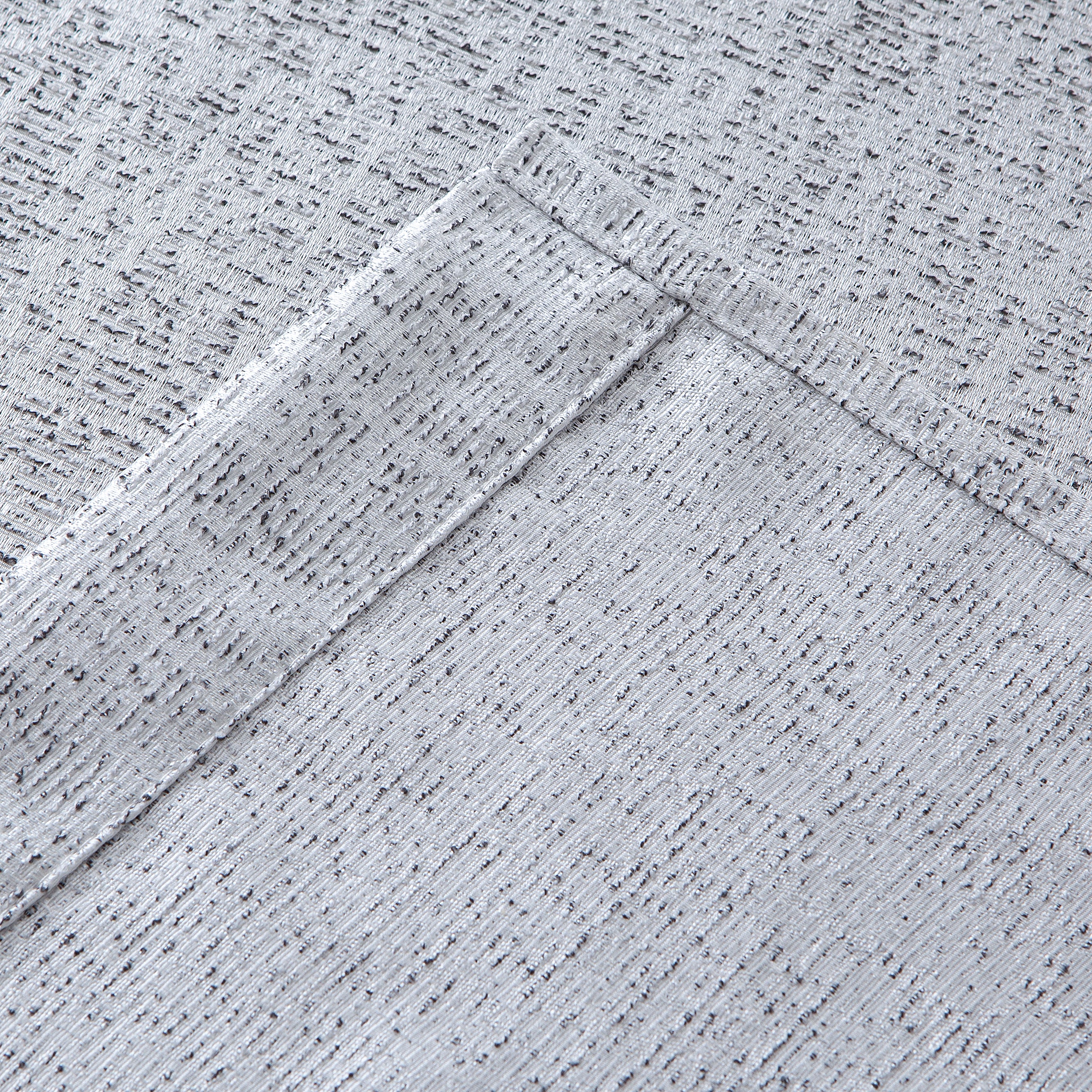 Avil Gray Faux Linen Curtain