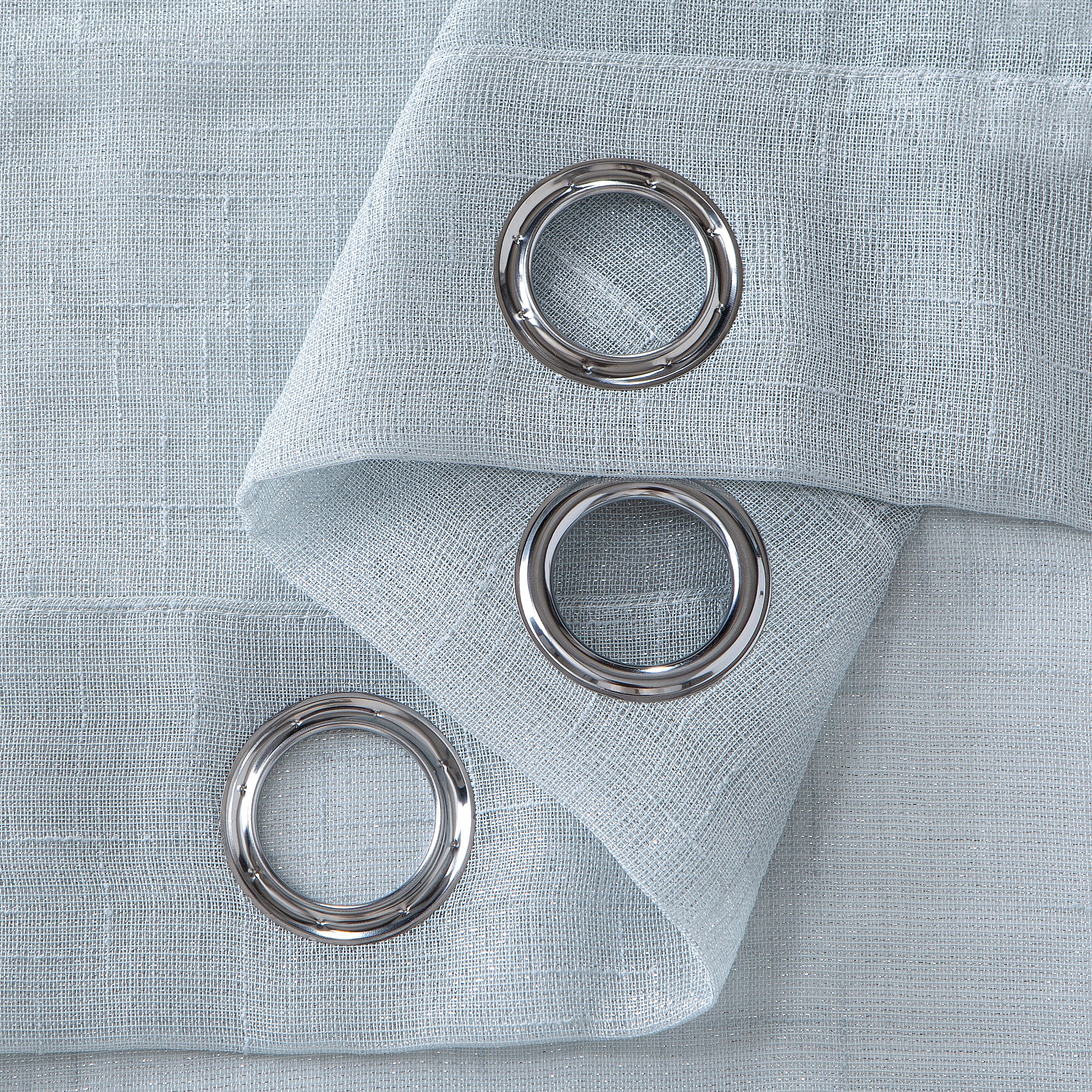 Alysin Gray Shiny Sheer Curtain