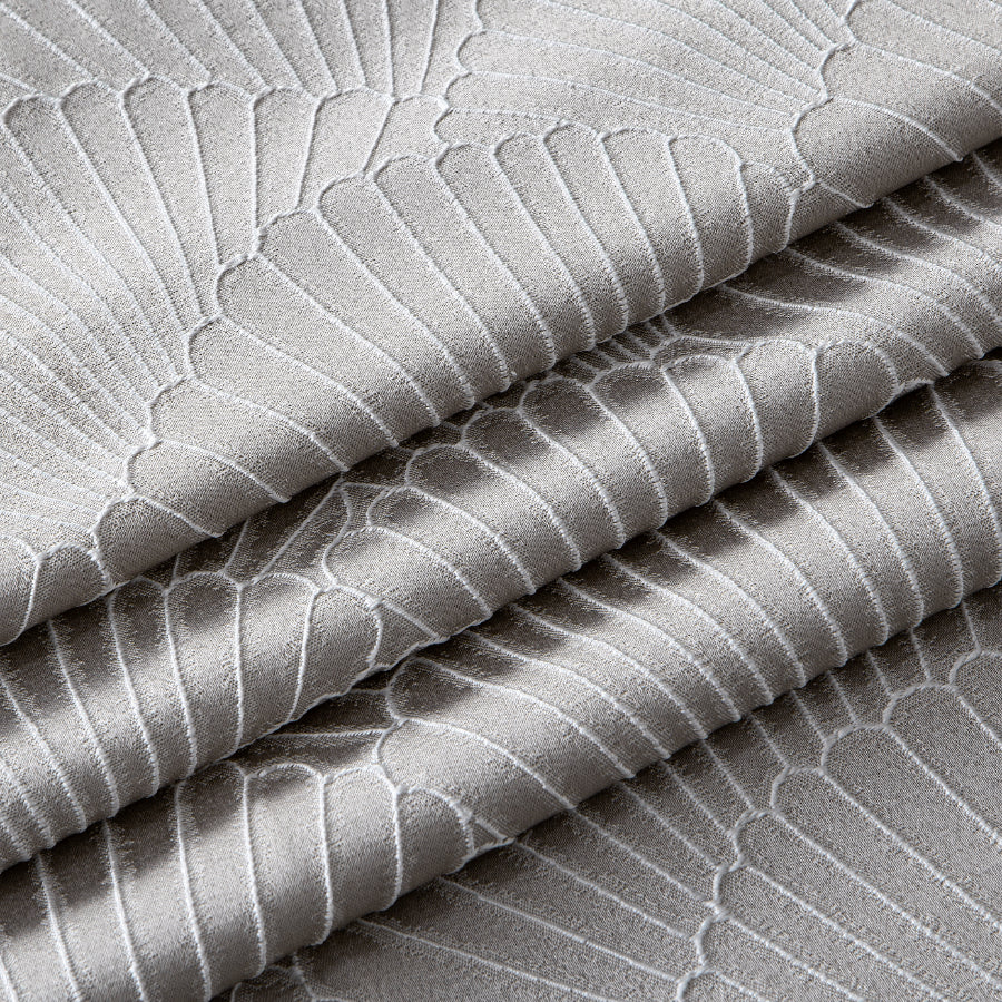 Alyce Taupe Crinkle Curtain