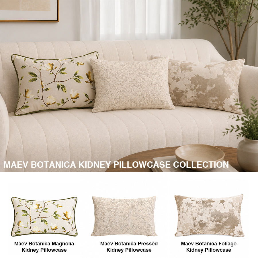 Maev Botanica Pressed Fern Kidney Pillowcase