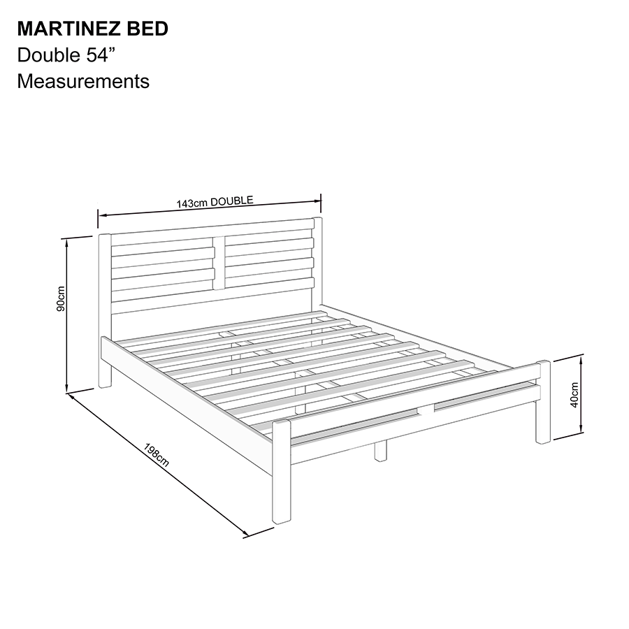 #size_Double Bed 54x75
