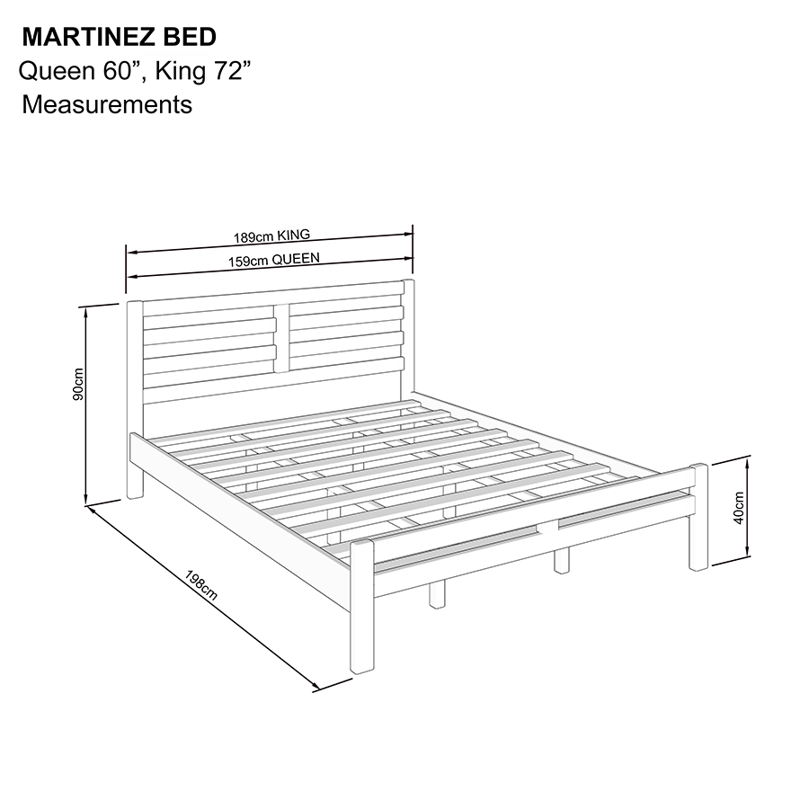 #size_King Bed 72x75
