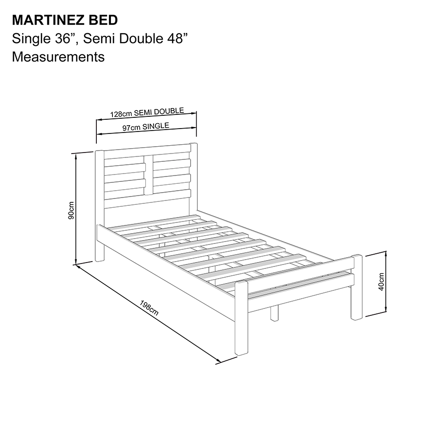 #size_Single Bed 36x75