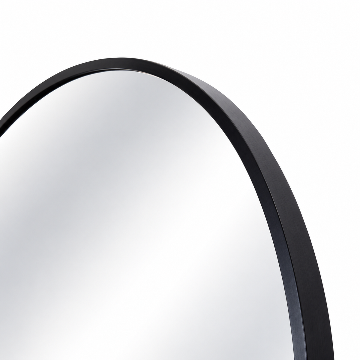 Jorn Black Round Wall Mirror