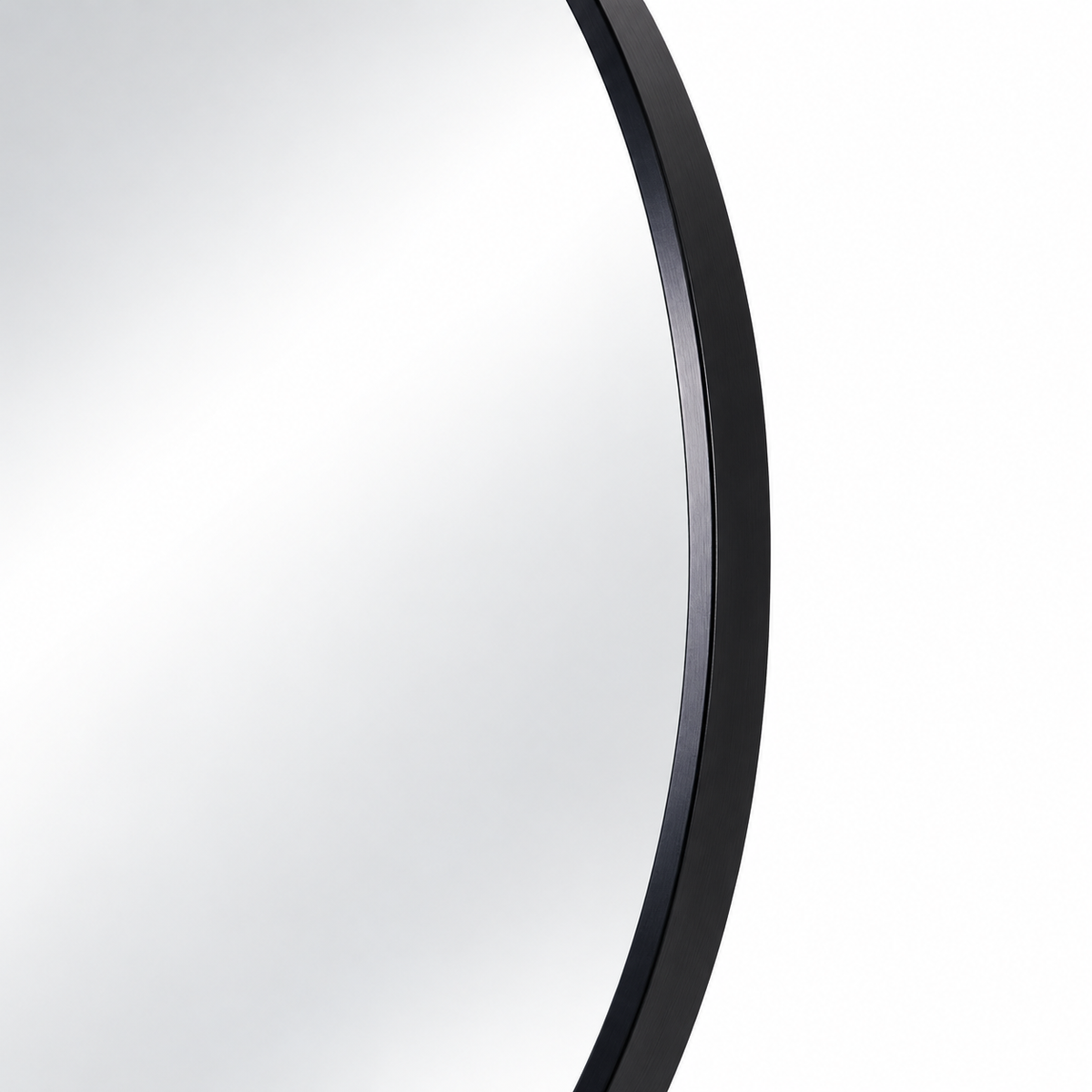Jorn Black Round Wall Mirror