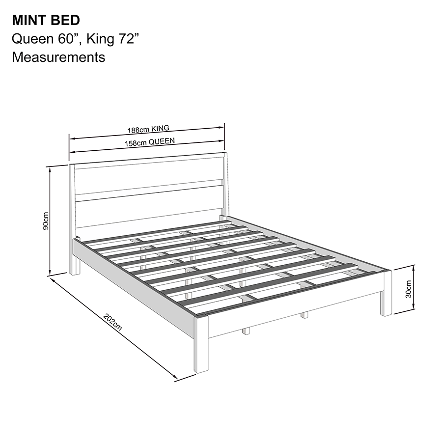 #size_King Bed 72x75