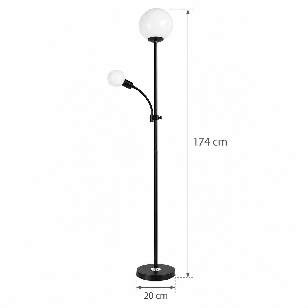 Miron Floor Lamp with Reading Lamp