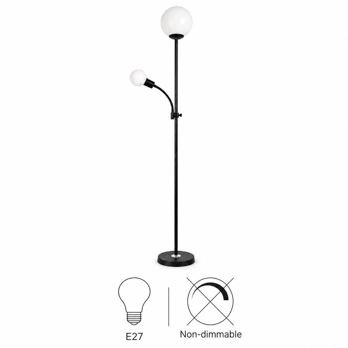 Miron Floor Lamp with Reading Lamp