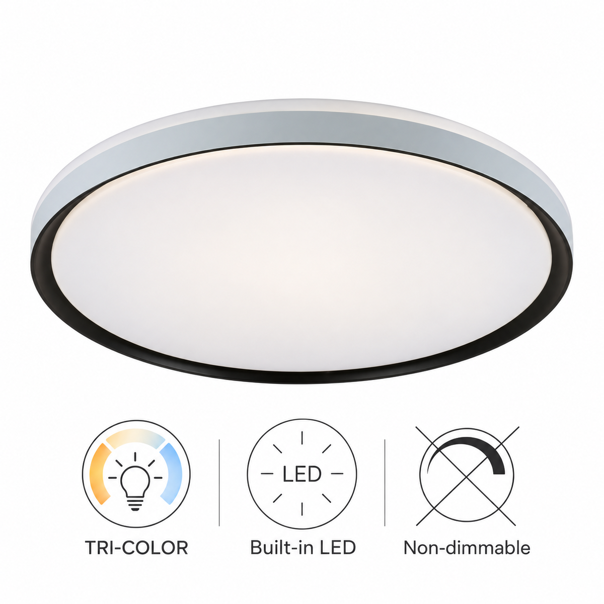 Grith Tri-Color Flushmount Light -39cm