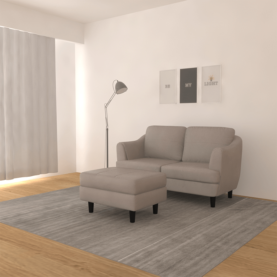 Kio 2 Seat with Ottoman Sofa