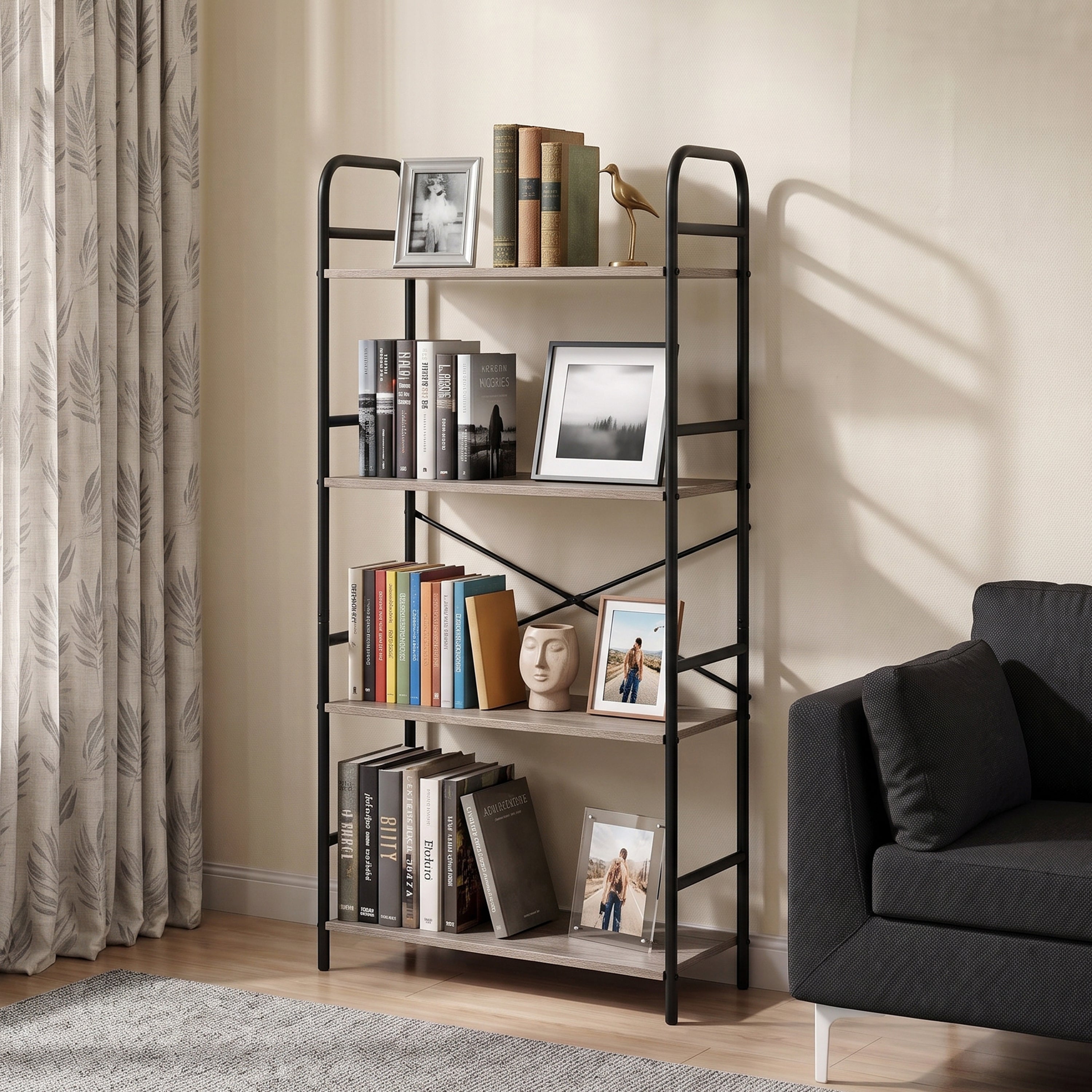 Jesly 4 Tier Bookshelf