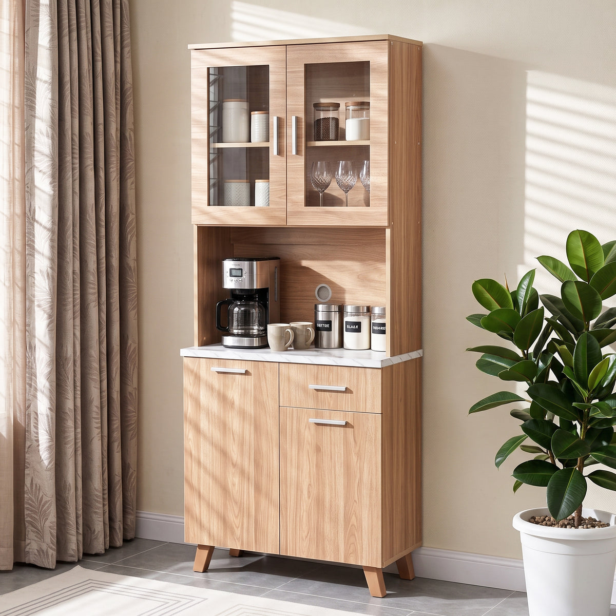 #color_Oak + White Marble